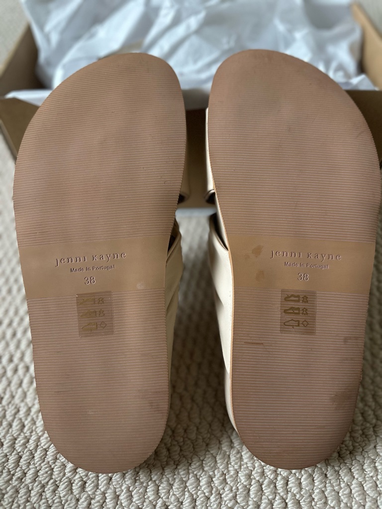 New Jenni Kayne Leather Knot Sandals. Sand. 8/38. New In Box — image 6 of 8